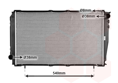 Radiateur refroidissement moteur VAN WEZEL 51002043