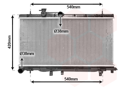 Radiateur refroidissement moteur VAN WEZEL 51002052