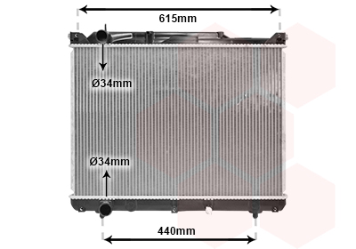 Radiateur refroidissement moteur VAN WEZEL 52002099