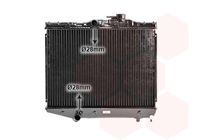 Radiateur refroidissement moteur VAN WEZEL 53002038
