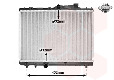 Radiateur refroidissement moteur VAN WEZEL 53002140