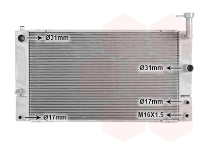 Radiateur refroidissement moteur VAN WEZEL 53002494