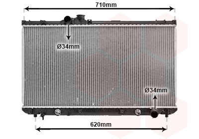 Radiateur refroidissement moteur VAN WEZEL 53002556