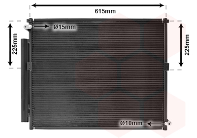 Condenseur de climatisation VAN WEZEL 53005569