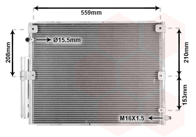 Condenseur de climatisation VAN WEZEL 53005617