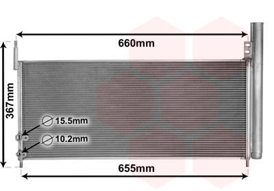 Condenseur de climatisation VAN WEZEL 53005692