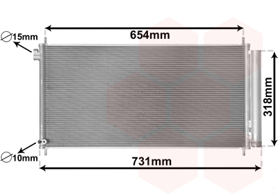 Condenseur de climatisation VAN WEZEL 53005718