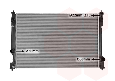 Radiateur refroidissement moteur VAN WEZEL 53012714