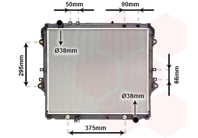 Radiateur refroidissement moteur VAN WEZEL 54002757