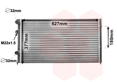 Radiateur refroidissement moteur VAN WEZEL 58002027