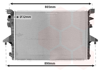 Radiateur refroidissement moteur VAN WEZEL 58002317