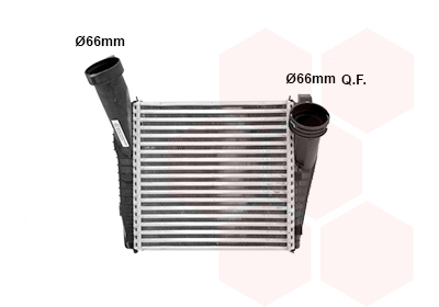 Intercooler (échangeur) VAN WEZEL 58004234