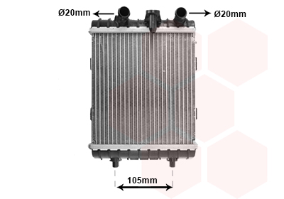 Radiateur refroidissement moteur VAN WEZEL 58012710