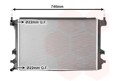 Radiateur refroidissement moteur VAN WEZEL 58012732