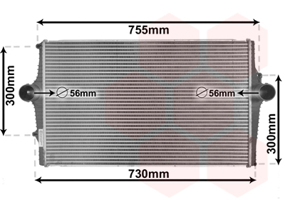 Intercooler (échangeur) VAN WEZEL 59004136