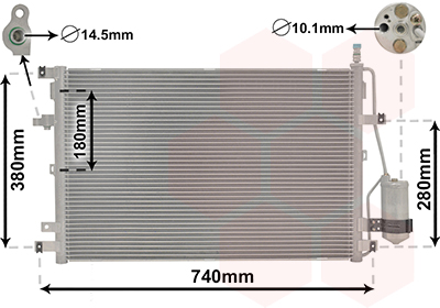 Condenseur de climatisation VAN WEZEL 59005158