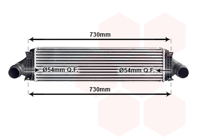 Intercooler (échangeur) VAN WEZEL 59014704