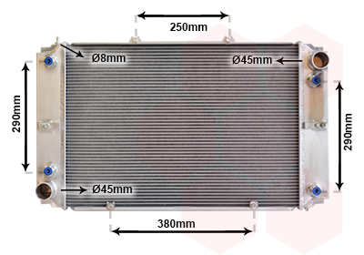 Radiateur refroidissement moteur VAN WEZEL 74002011