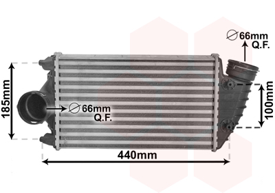 Intercooler (échangeur) VAN WEZEL 74004068