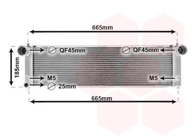 Radiateur refroidissement moteur VAN WEZEL 74012706