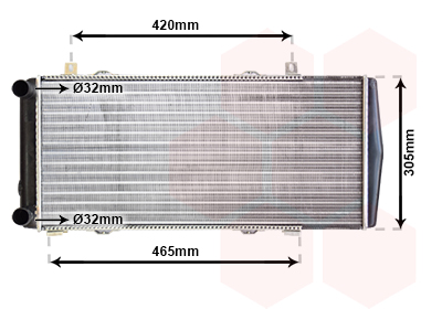 Radiateur refroidissement moteur VAN WEZEL 76002004