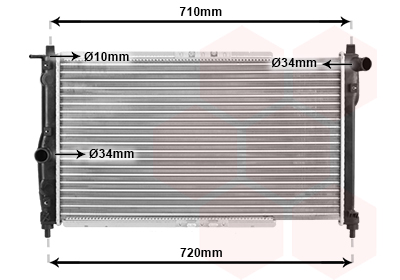 Radiateur refroidissement moteur VAN WEZEL 81002009