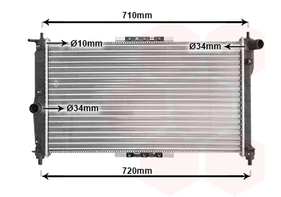 Radiateur refroidissement moteur VAN WEZEL 81002016