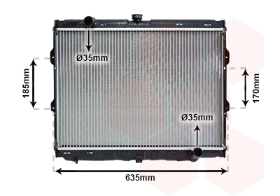 Radiateur refroidissement moteur VAN WEZEL 82002108