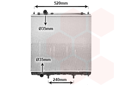 Radiateur refroidissement moteur VAN WEZEL 82002162