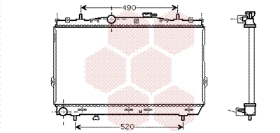 Radiateur refroidissement moteur VAN WEZEL 82002185