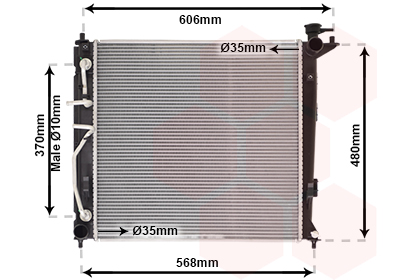 Radiateur refroidissement moteur VAN WEZEL 82002282