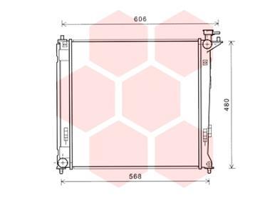 Radiateur refroidissement moteur VAN WEZEL 82002284