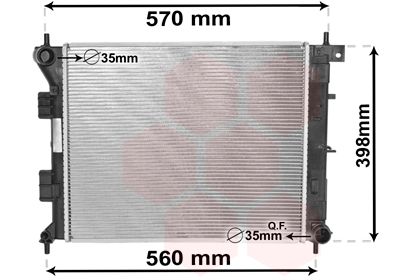 Radiateur refroidissement moteur VAN WEZEL 82002338