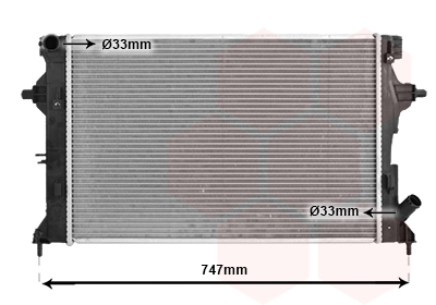 Radiateur refroidissement moteur VAN WEZEL 82002595