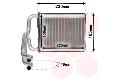 Radiateur de chauffage VAN WEZEL 82006313