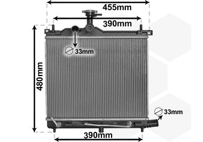 Radiateur refroidissement moteur VAN WEZEL 82012704