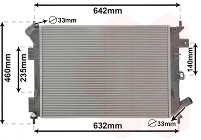 Radiateur refroidissement moteur VAN WEZEL 82012712