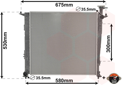 Radiateur refroidissement moteur VAN WEZEL 82012715