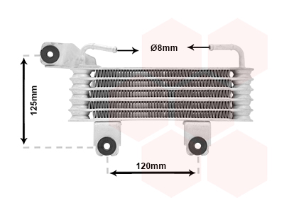 Radiateur d'huile de boîte automatique VAN WEZEL 82013700