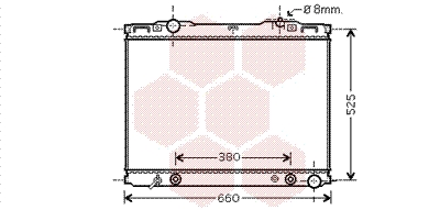 Radiateur refroidissement moteur VAN WEZEL 83002139