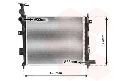 Radiateur refroidissement moteur VAN WEZEL 83002189