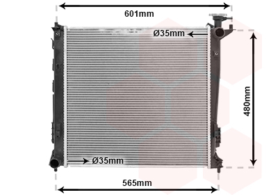 Radiateur refroidissement moteur VAN WEZEL 83002239