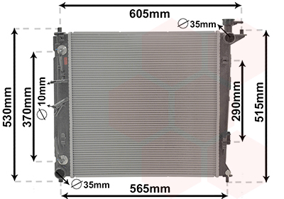 Radiateur refroidissement moteur VAN WEZEL 83012711