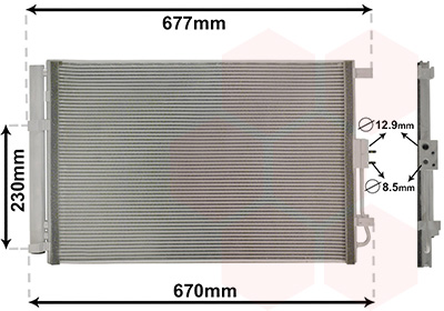 Condenseur de climatisation VAN WEZEL 83015703