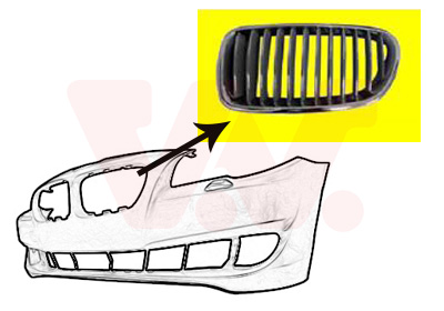 Grille de calandre VAN WEZEL 0617511