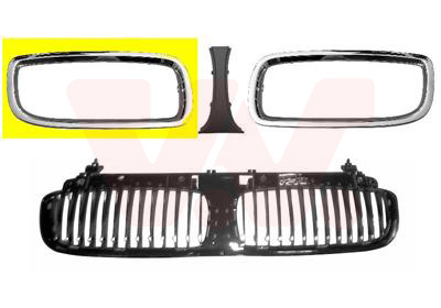 Grille de calandre VAN WEZEL 0652516