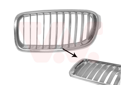 Grille de calandre VAN WEZEL 0670413