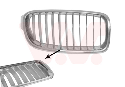 Grille de calandre VAN WEZEL 0670414