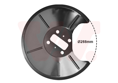 Déflecteur de disque de frein VAN WEZEL 1825371