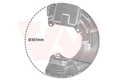 Déflecteur de disque de frein VAN WEZEL 5920372